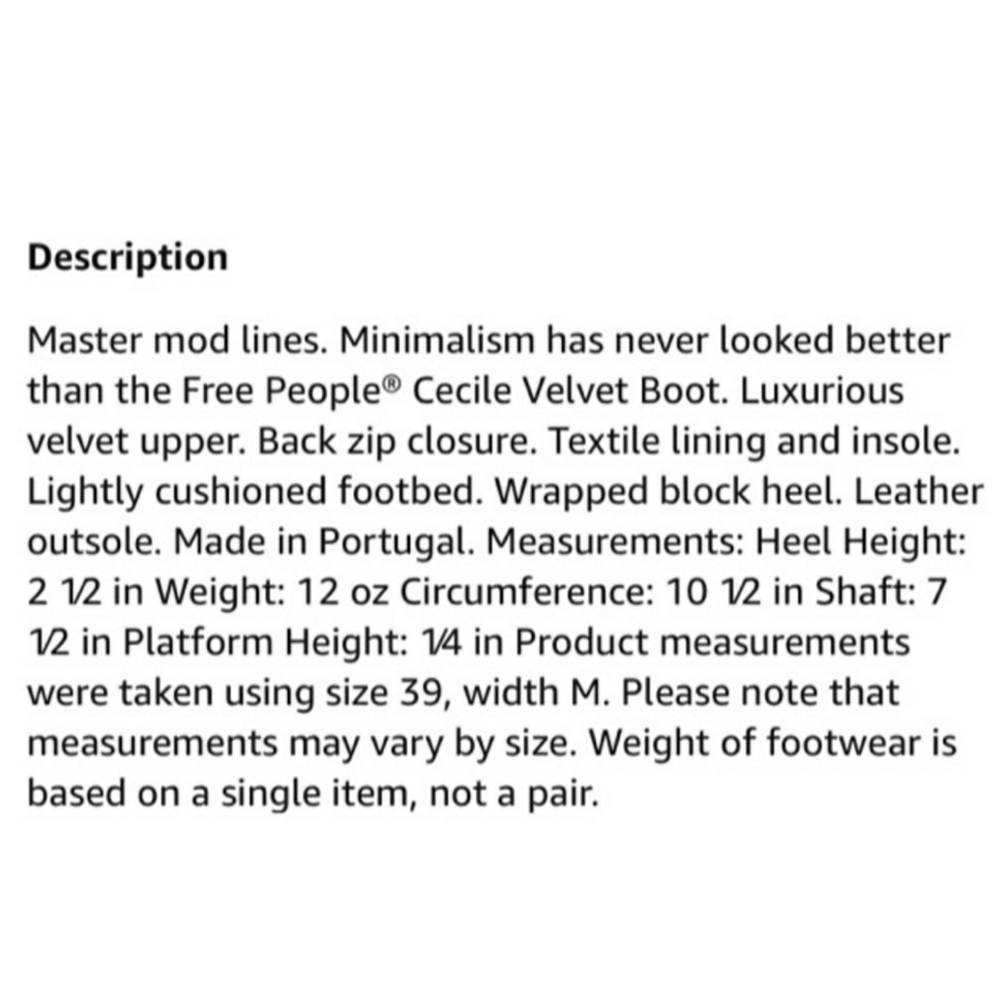 Free People Cecile Velvet Ankle Booties 6 & 8 - Picture 6 of 16